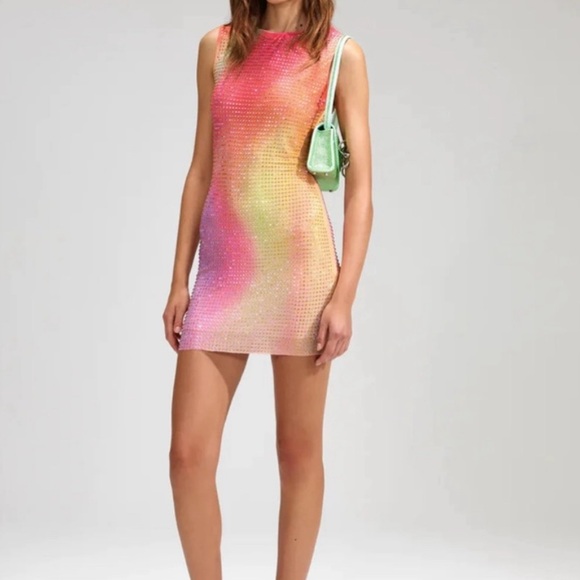 Self Portrait Rhinestone Dress - Picture 1 of 3